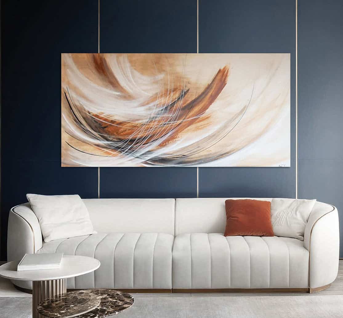 Arte astratta per ambienti professionali: quando un quadro valorizza lo spazio e la tua immagine